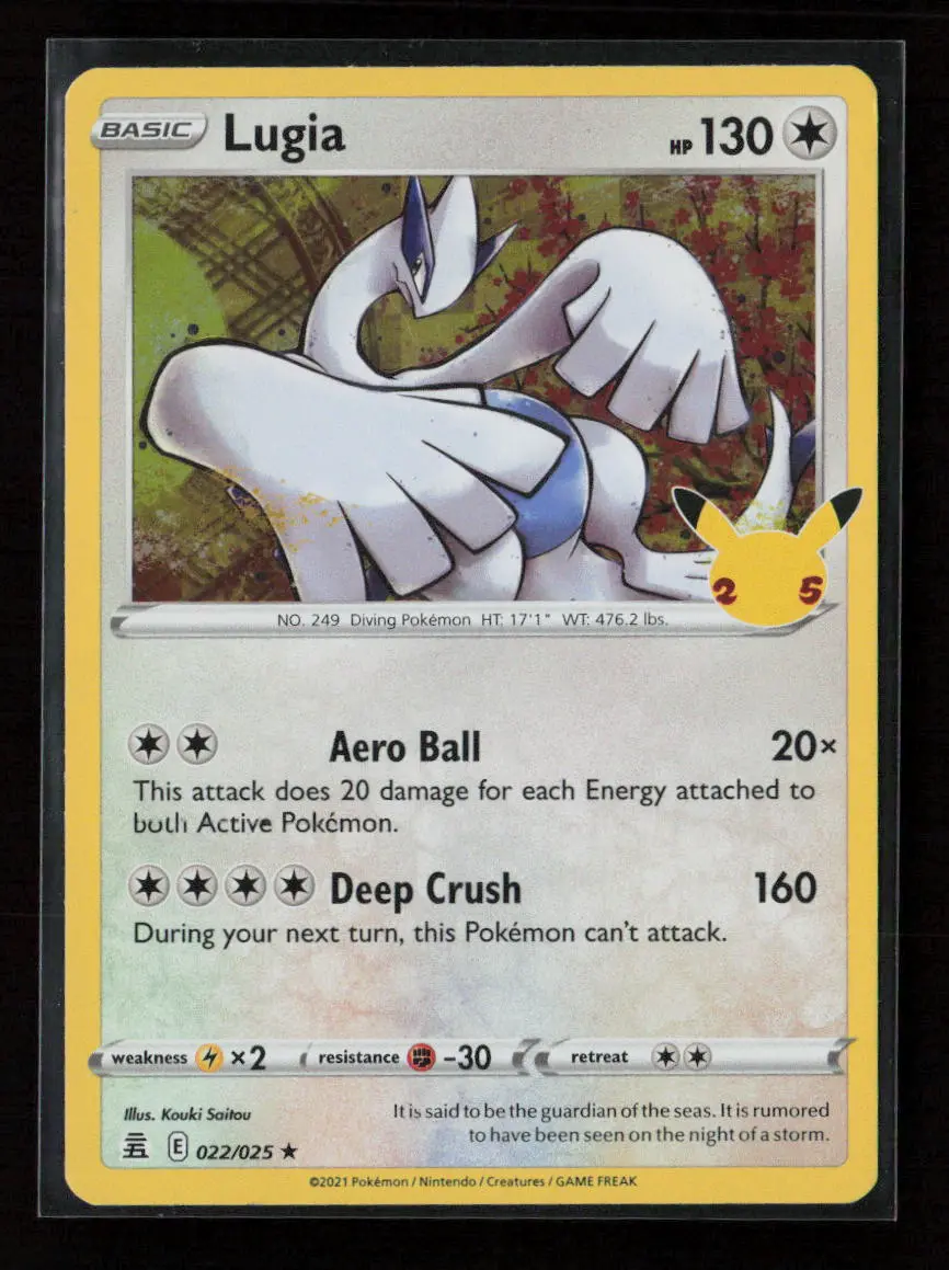 Lugia Holo Rare Celebrations 022/025 Nm 1