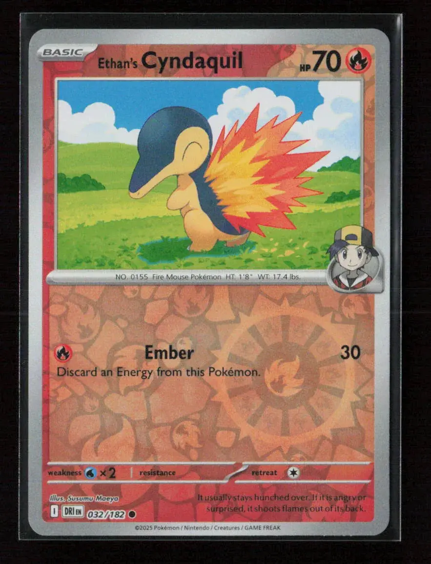 Ethan's Cyndaquil Common Sv10: Destined Rivals 032/182 Nm 1