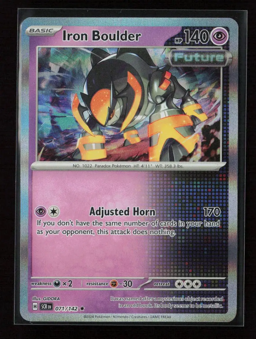 Iron Boulder Rare Sv07: Stellar Crown 071/142 Nm 1