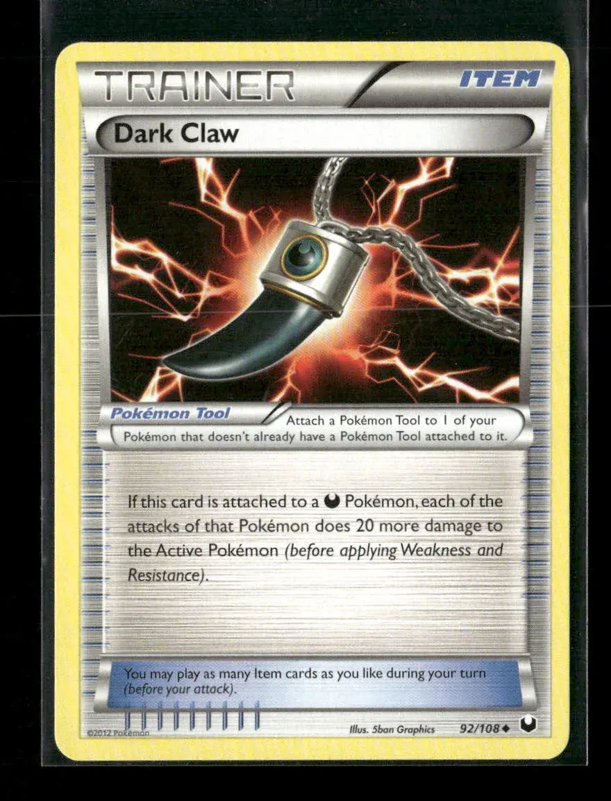 Dark Claw Uncommon Dark Explorers 92/108 Lp 1