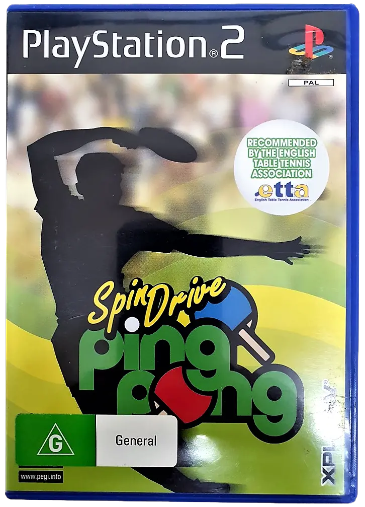 Spindrive Ping Pong Ps2 Pal *No Manual* Playstation 2 (Pre-Owned) 1