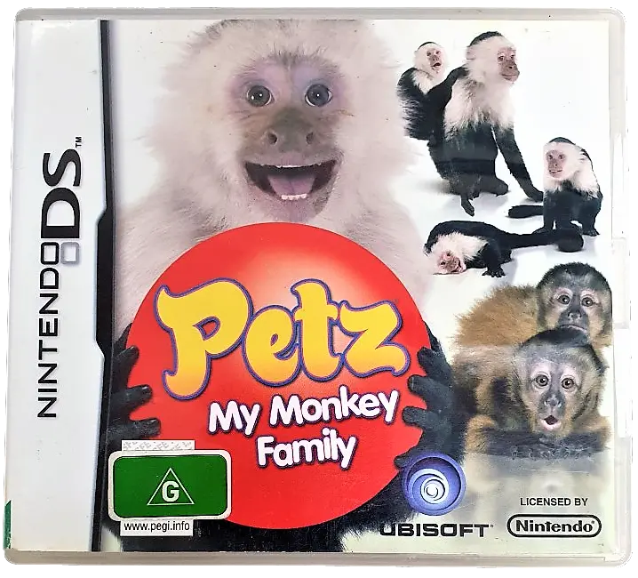 Petz My Monkey Family Nintendo Ds 2Ds 3Ds *Complete* (Pre-Owned) 1