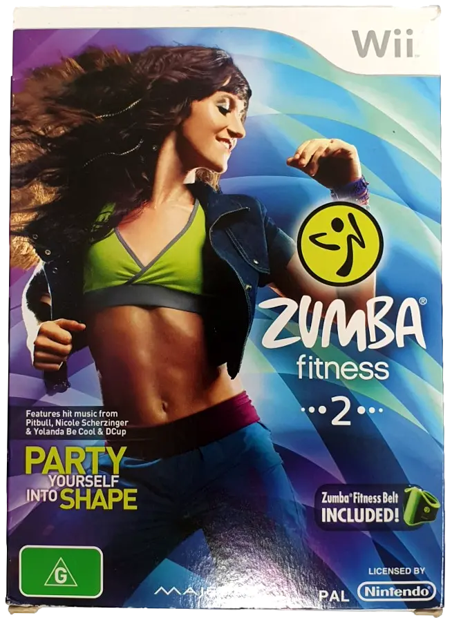Zumba Fitness 2 With Belt Boxed Nintendo Wii Pal *Complete* (Pre-Owned) 1