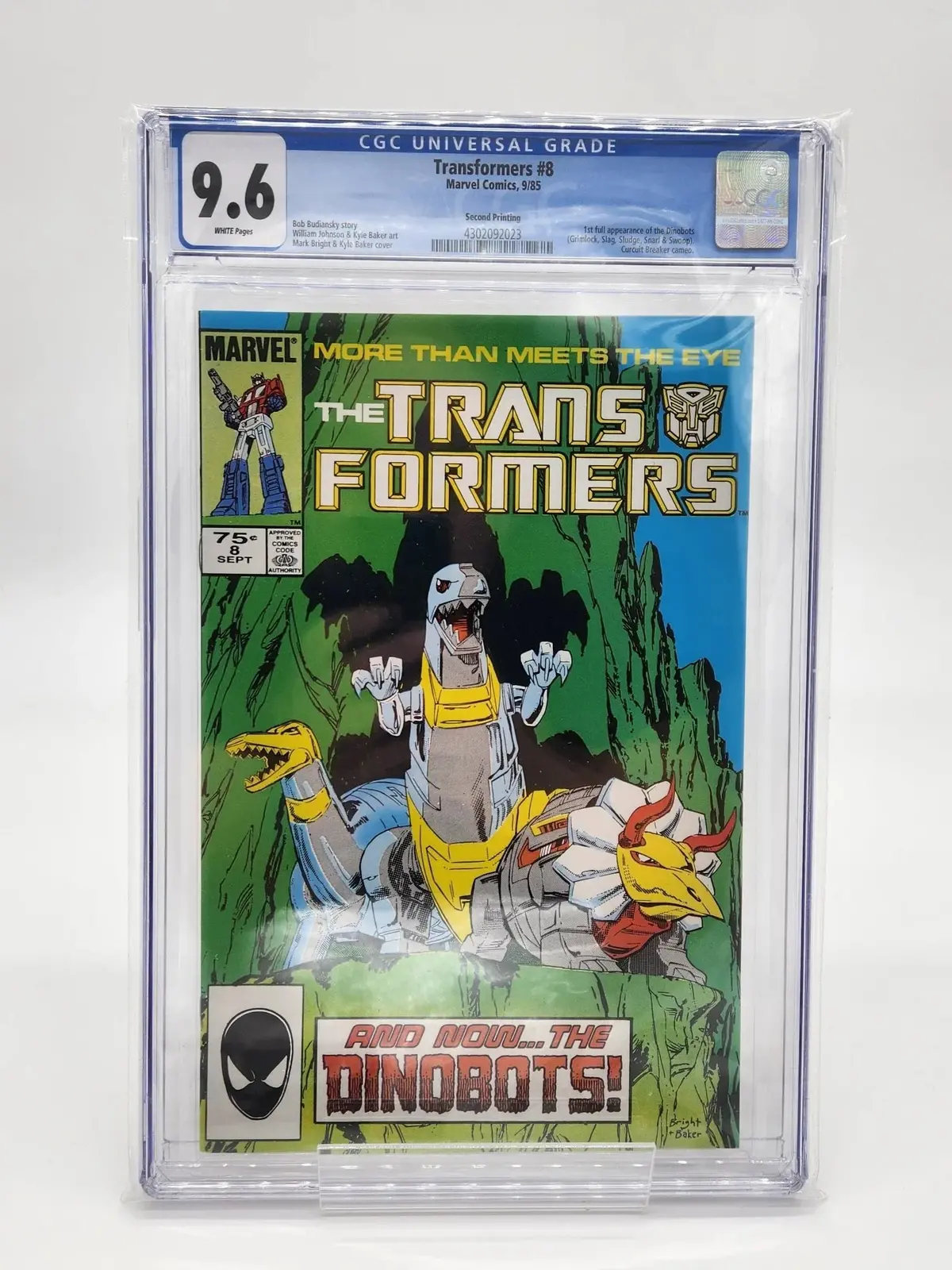 Transformers #8 Cgc 9.6 1
