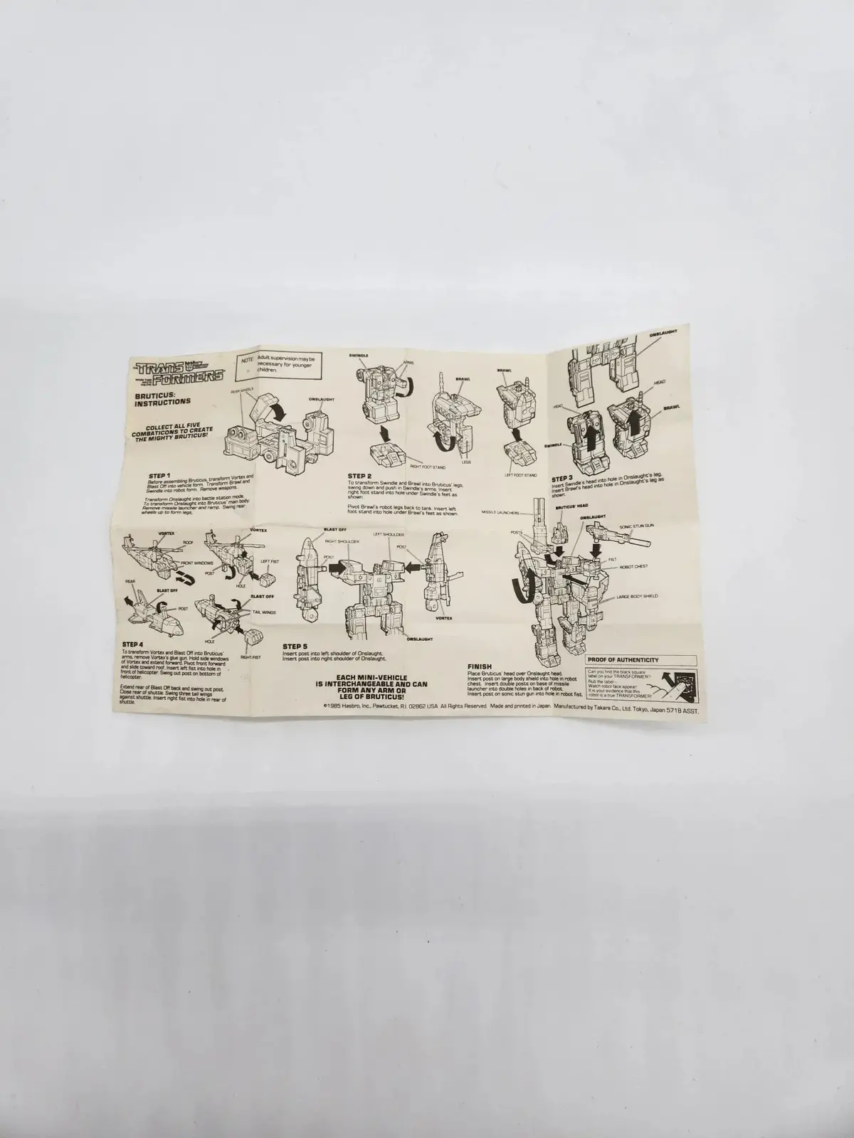 G1 Bruticus Instructions 1