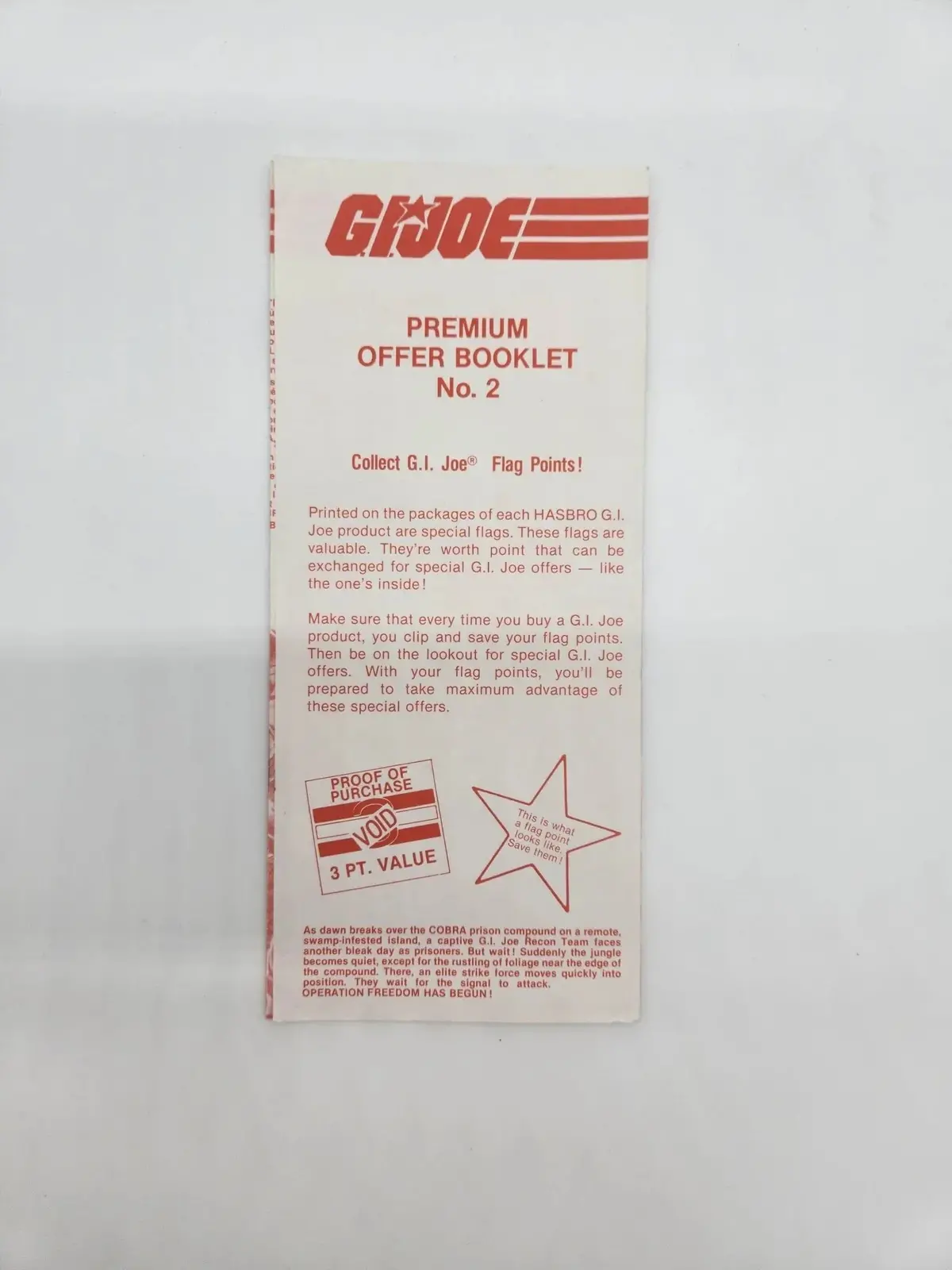 G.I. Joe Premium Offer Booklet #2 1