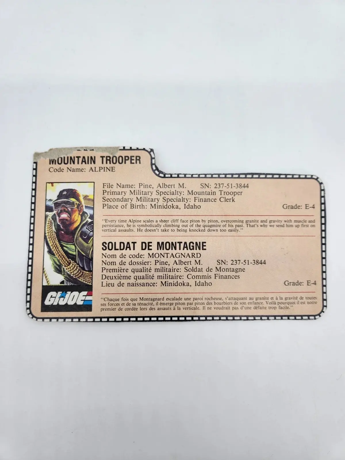 Alpine File Card 1