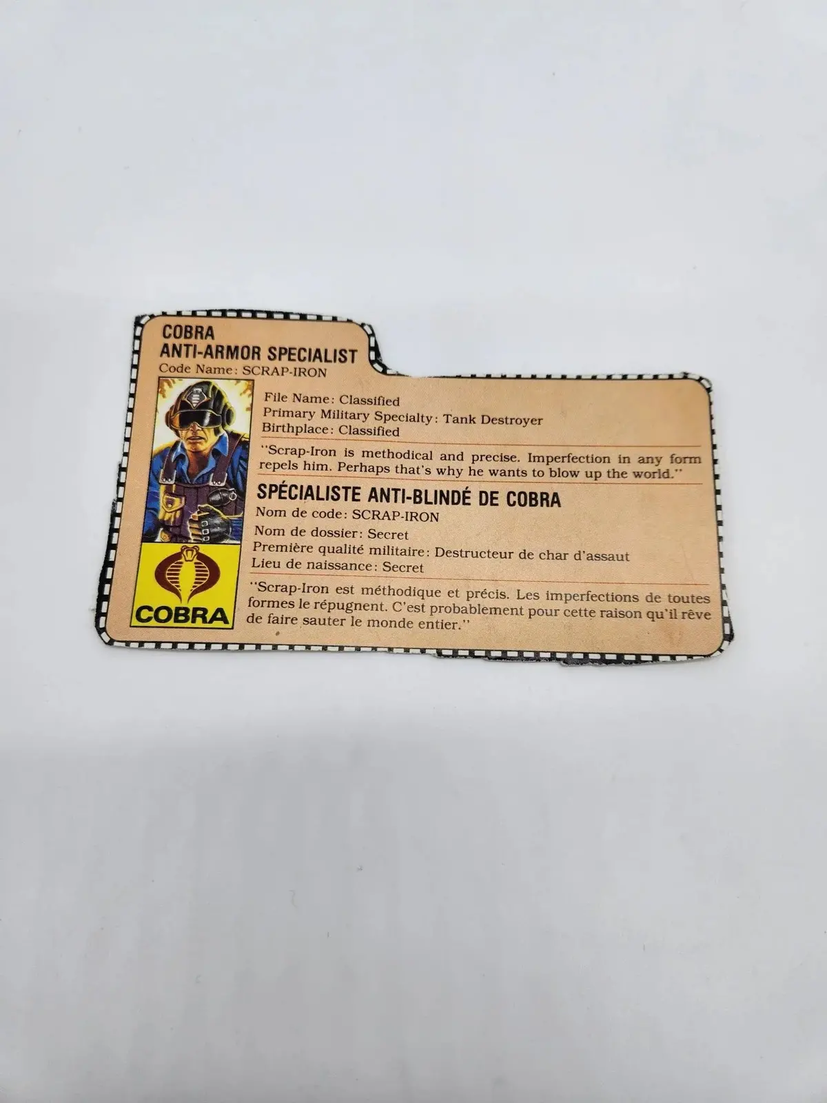 Scrap Iron File Card 1