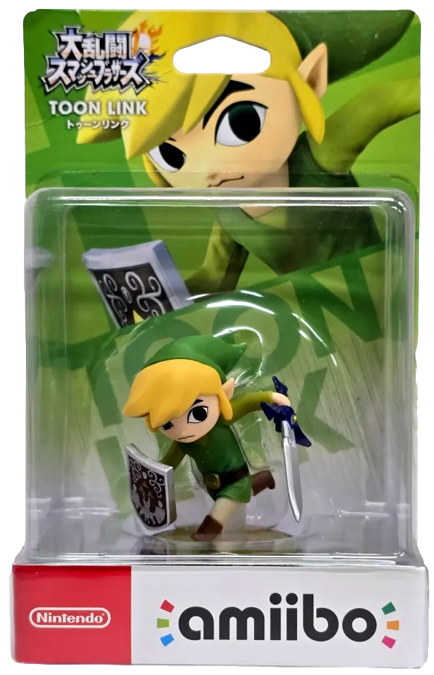 Super Smash Bros. Toon Link The Nintendo  Amiibo Japanese Stock (Preowned) 1