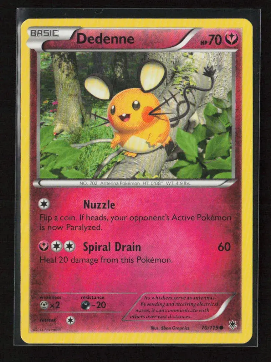 Dedenne Common Xy - Phantom Forces 70/119 Lp 1