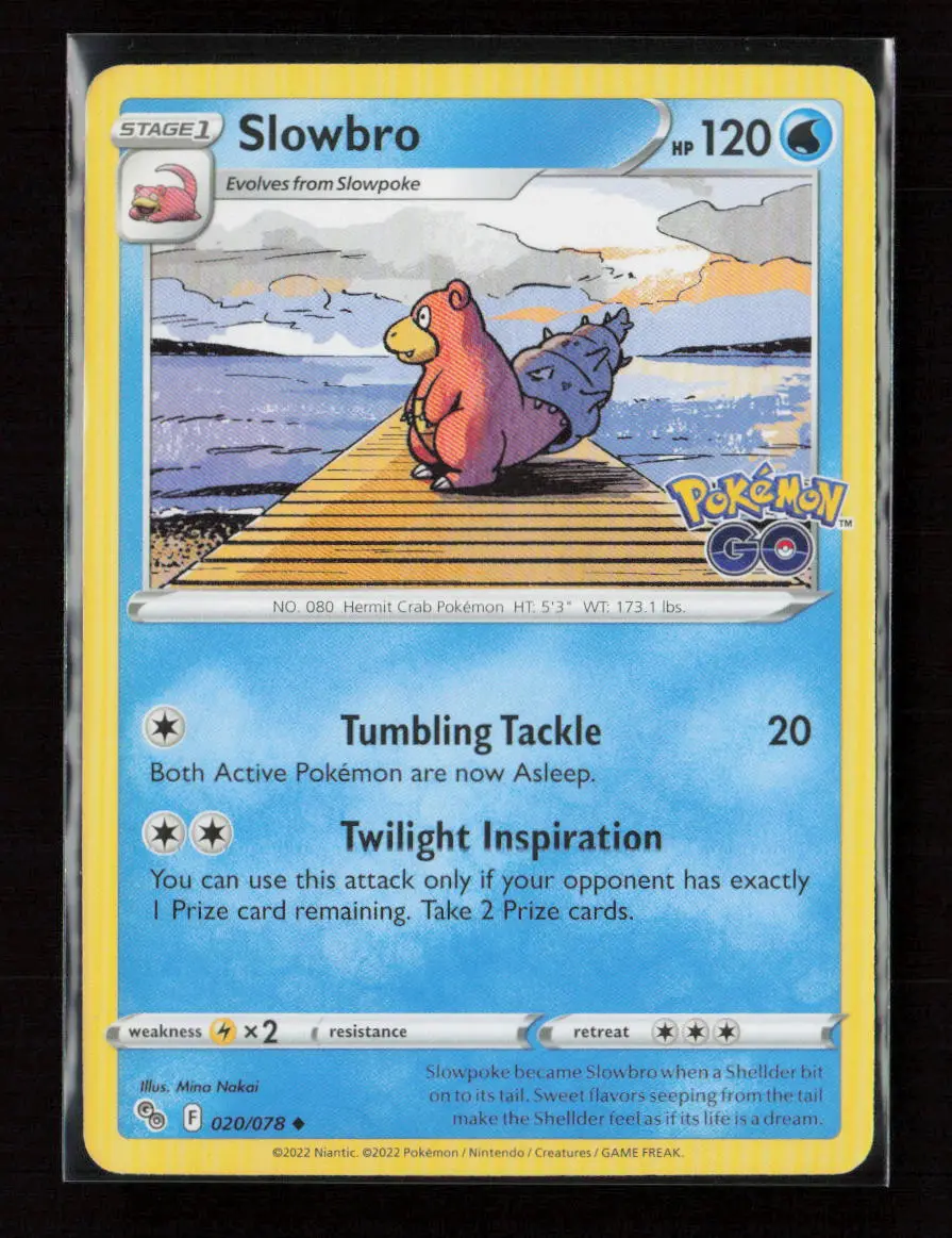 Slowbro Uncommon Pokemon Go 020/078 Lp 1