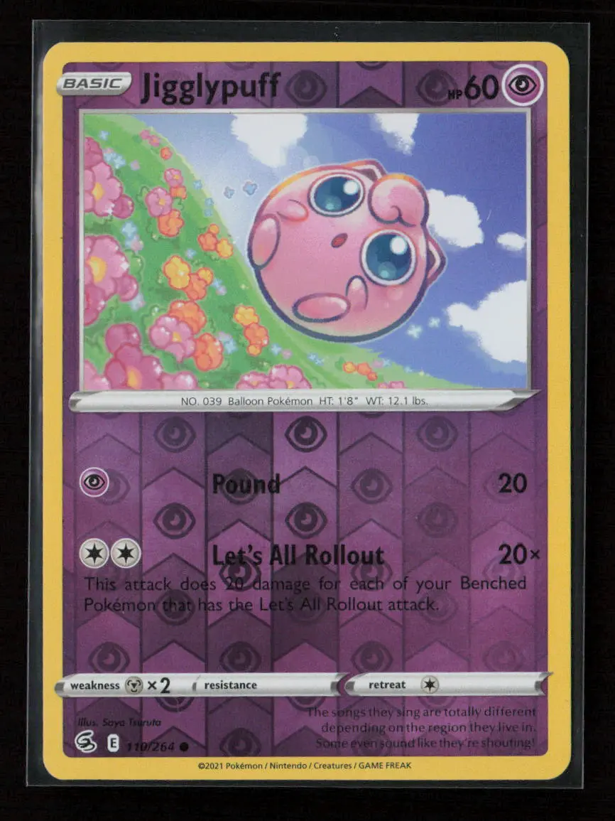 Jigglypuff Common Swsh08: Fusion Strike 110/264 Nm 1