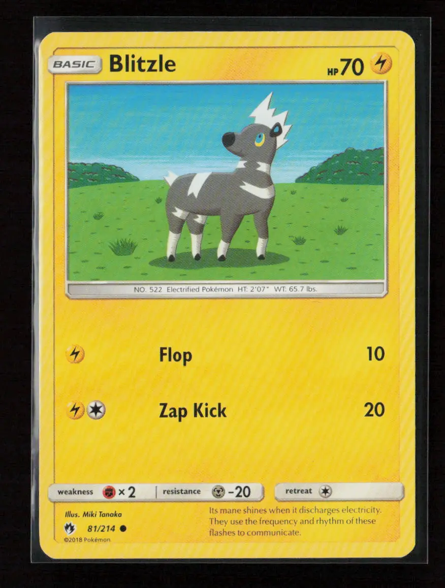 Blitzle -  (#45 Pikachu Stamped) Promo Battle Academy 081/214 Lp 1