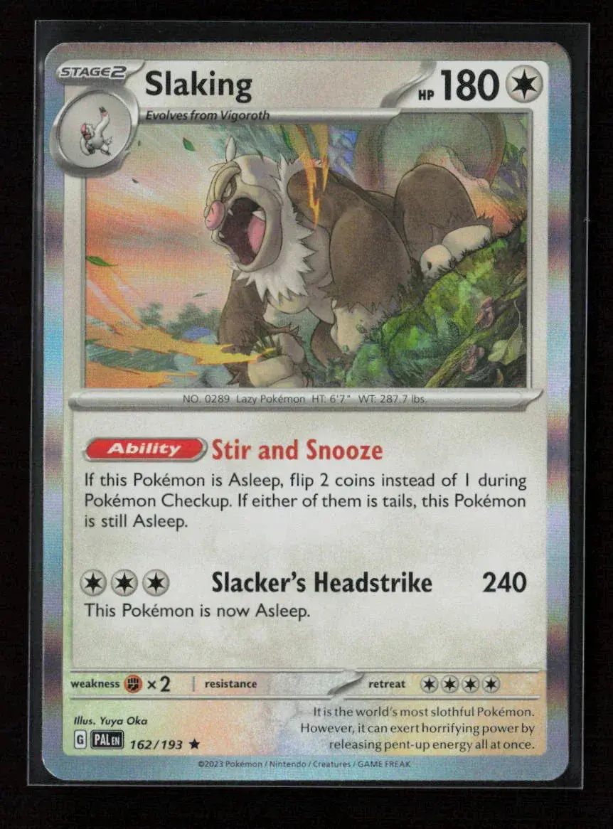 Slaking Rare Sv02: Paldea Evolved 162/193 Nm 1
