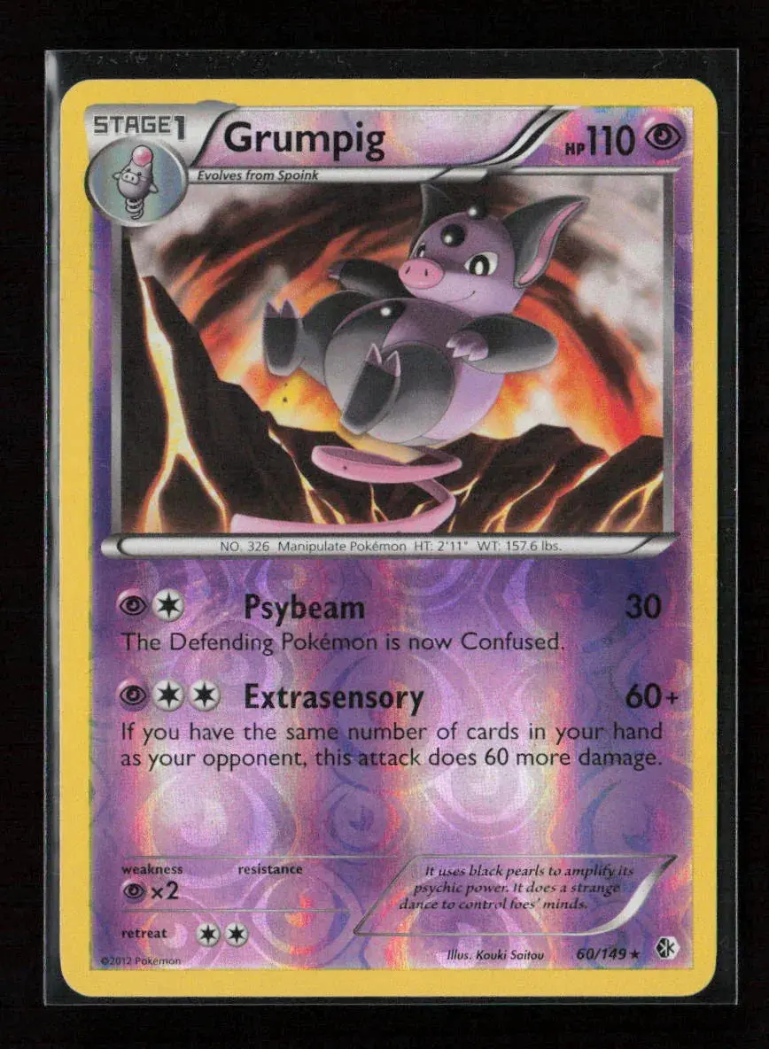 Grumpig Rare Boundaries Crossed 60/149 Nm 1