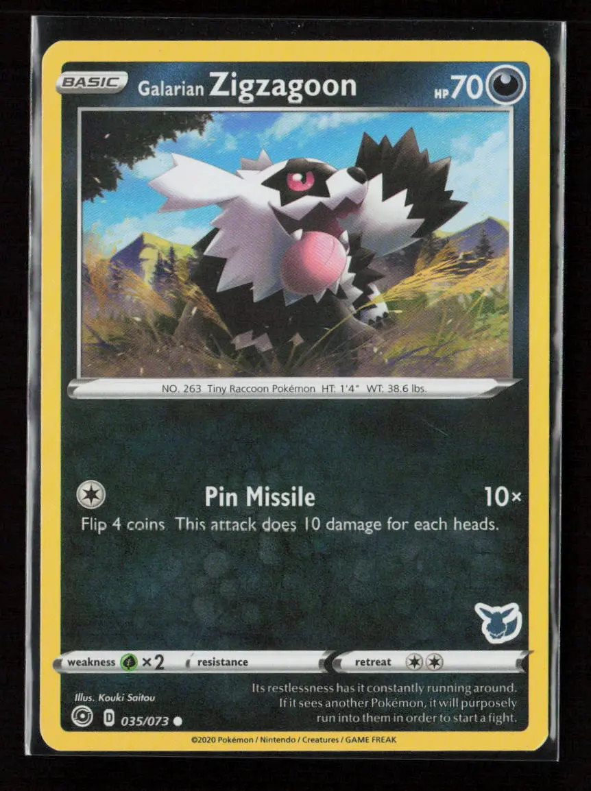 Galarian Zigzagoon - (Eevee Stamped) Promo Battle Academy 2022 035/073 Lp 1