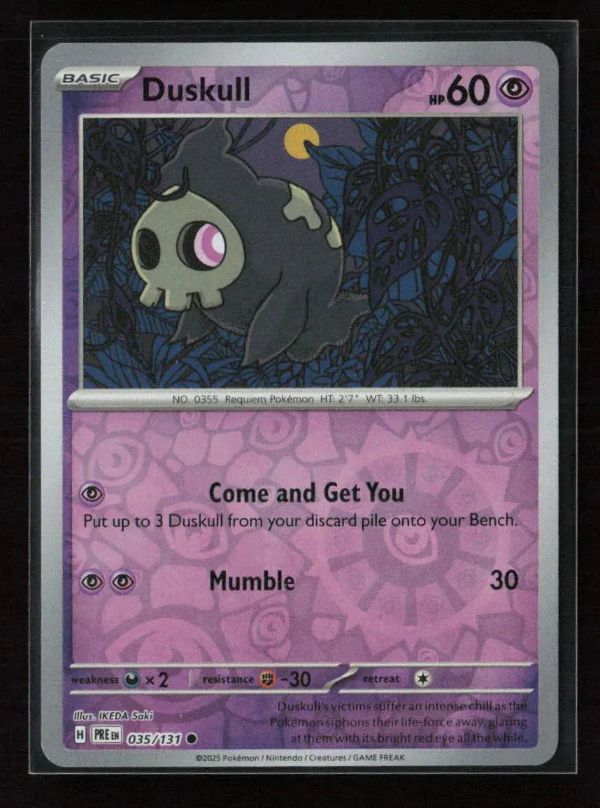 Duskull Common Sv: Prismatic Evolutions 035/131 Nm 1
