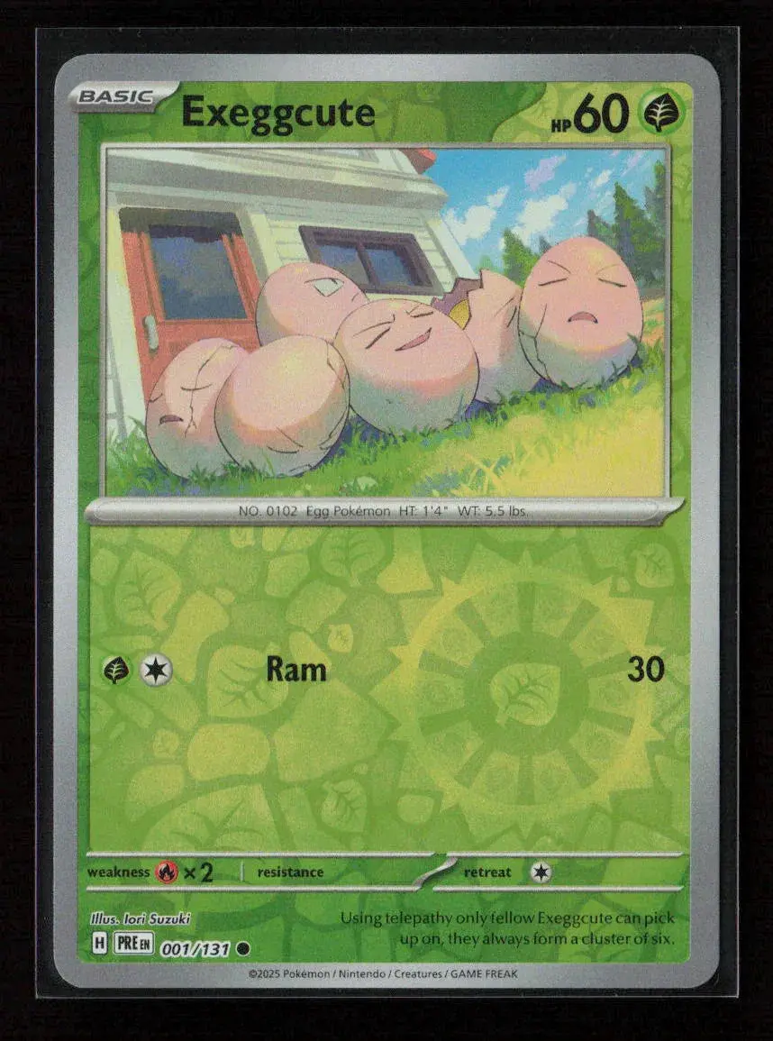Exeggcute Common Sv: Prismatic Evolutions 001/131 Nm 1