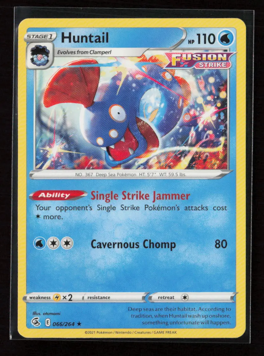 Huntail Rare Swsh08: Fusion Strike 066/264 Lp 1