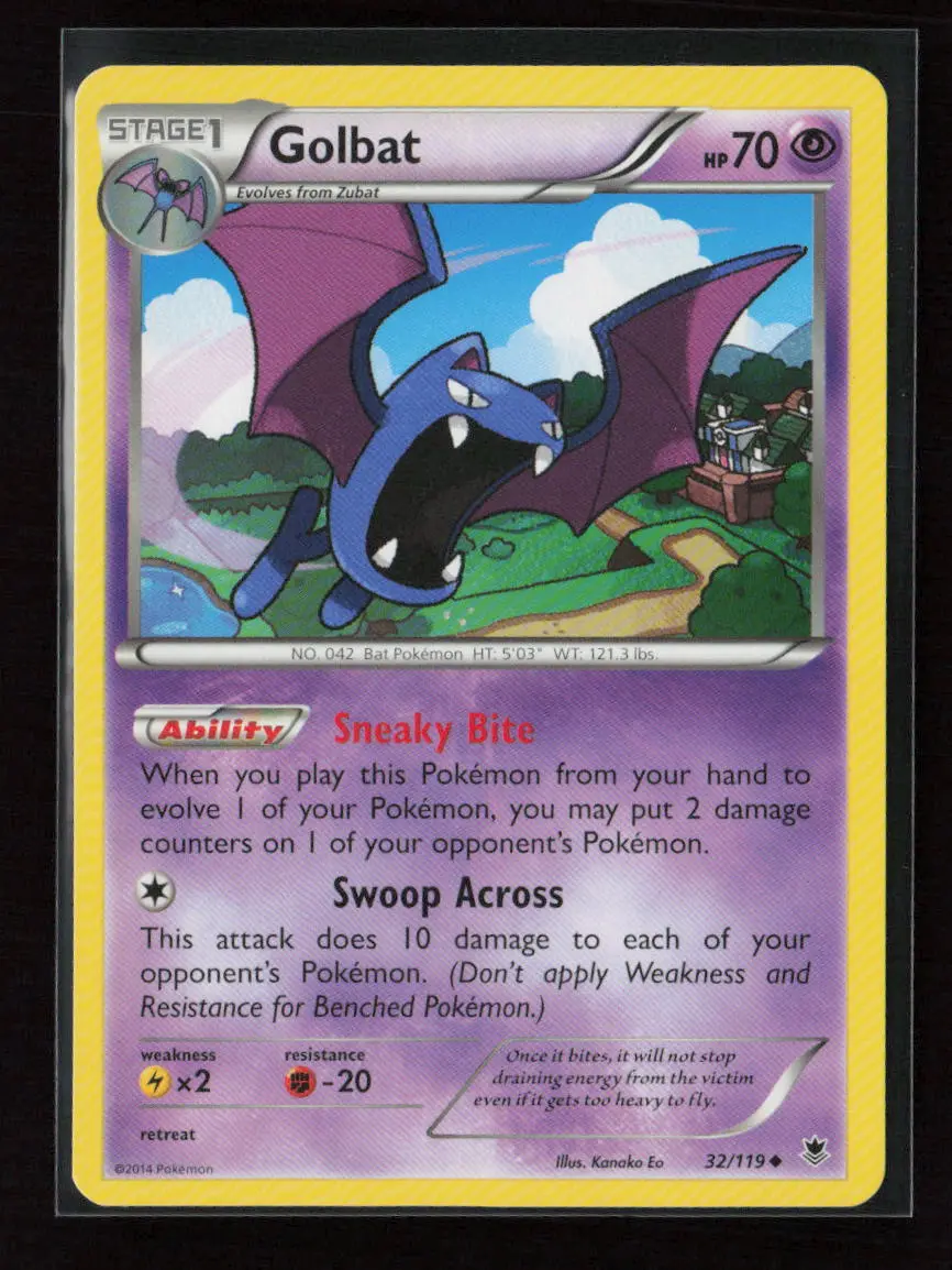 Golbat Uncommon Xy - Phantom Forces 32/119 Nm 1