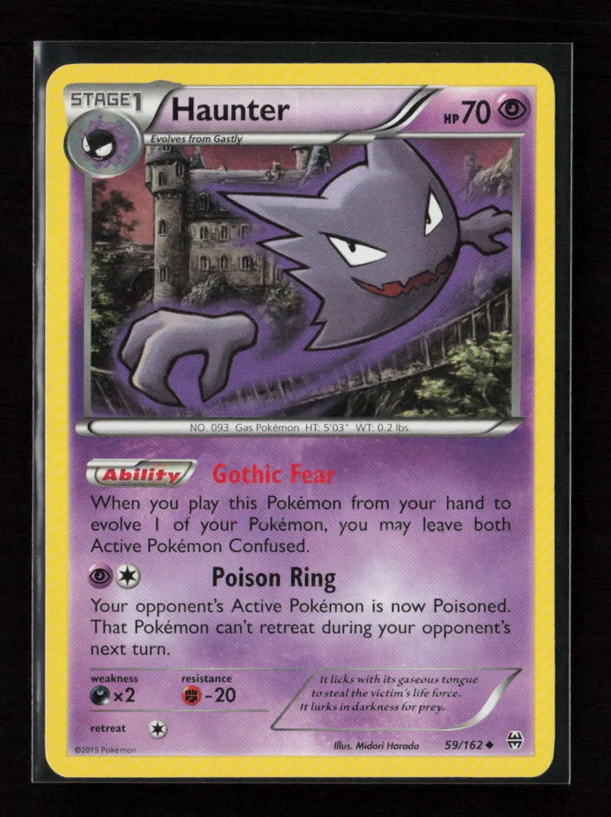 Haunter Uncommon Xy - Breakthrough 59/162 Lp 1