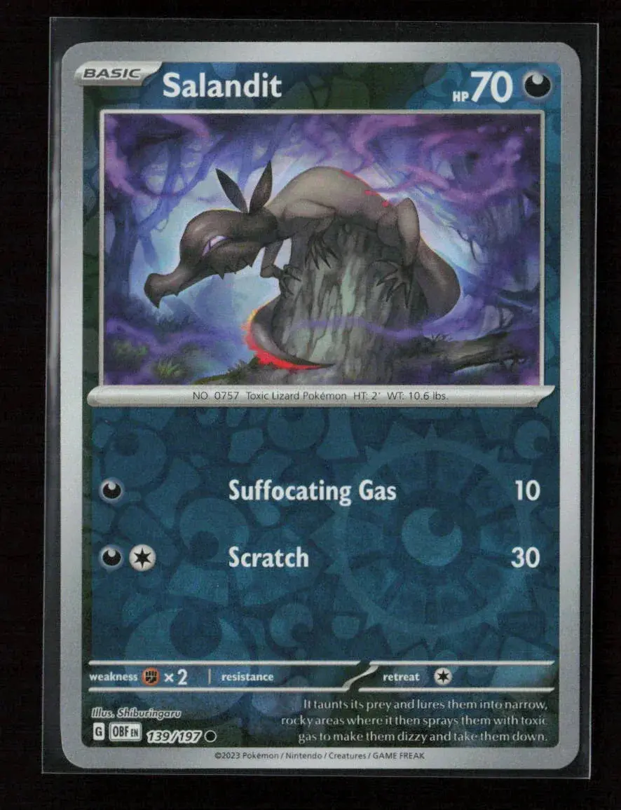 Salandit Common Sv03: Obsidian Flames 139/197 Nm 1