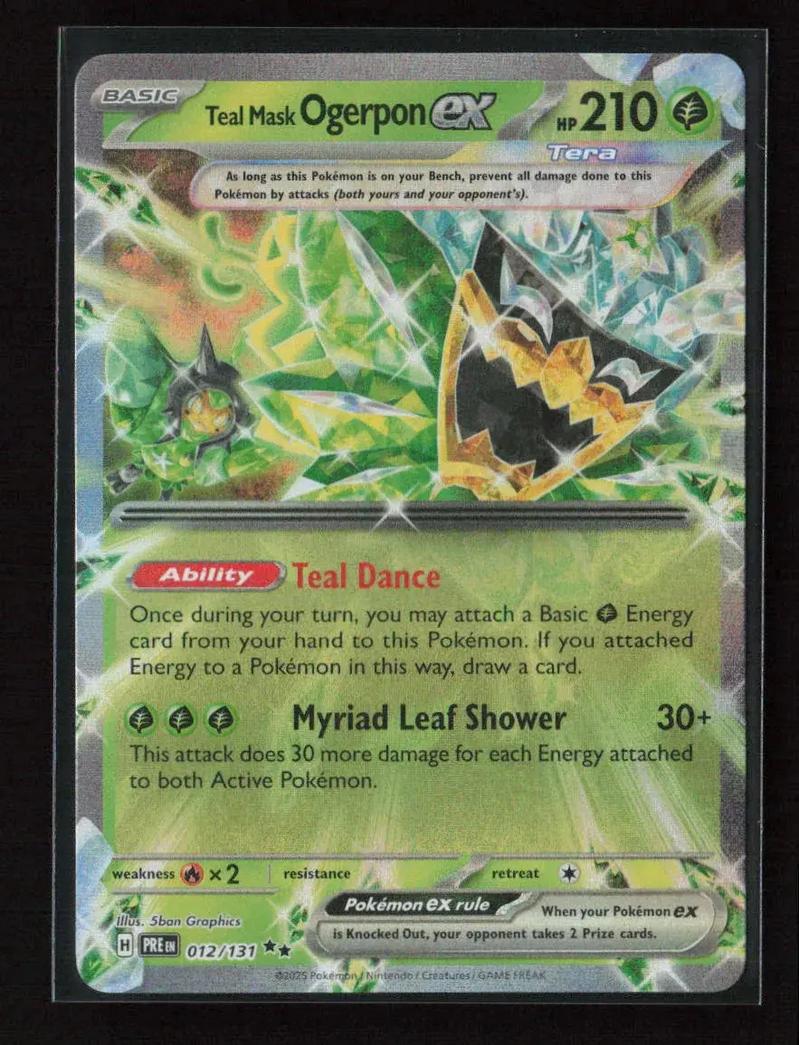 Teal Mask Ogerpon Ex - Double Rare Sv: Prismatic Evolutions 012/131 Nm 1