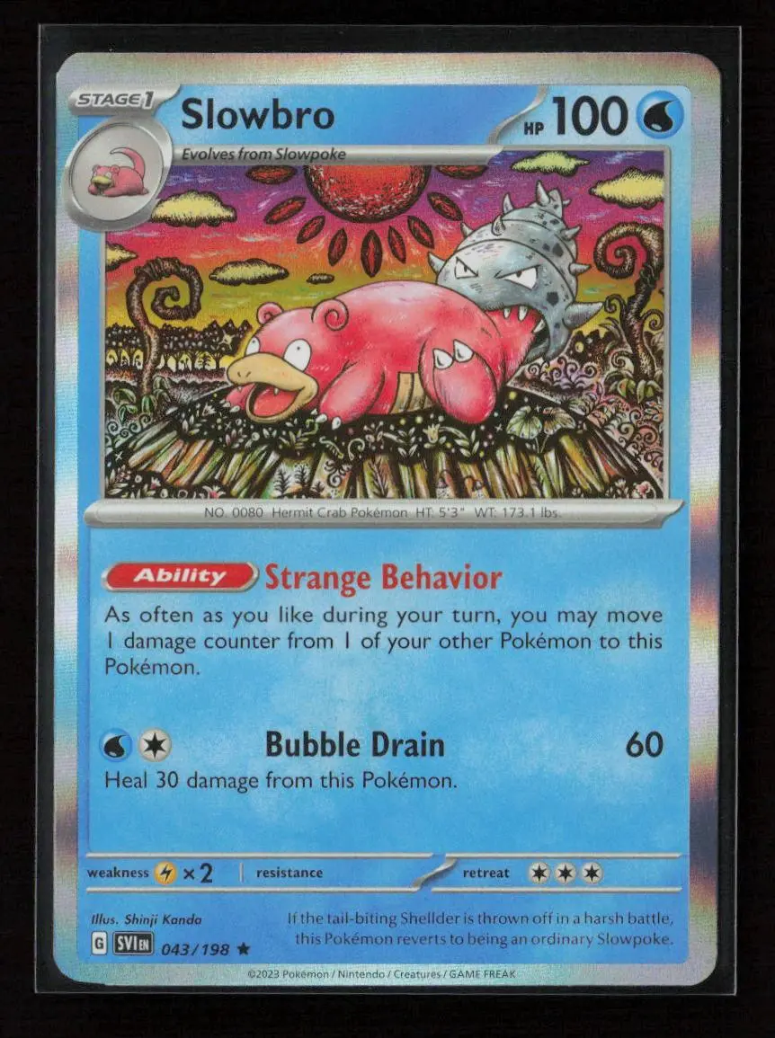 Slowbro Rare Sv01: Scarlet & Violet Base Set 043/198 Nm 1