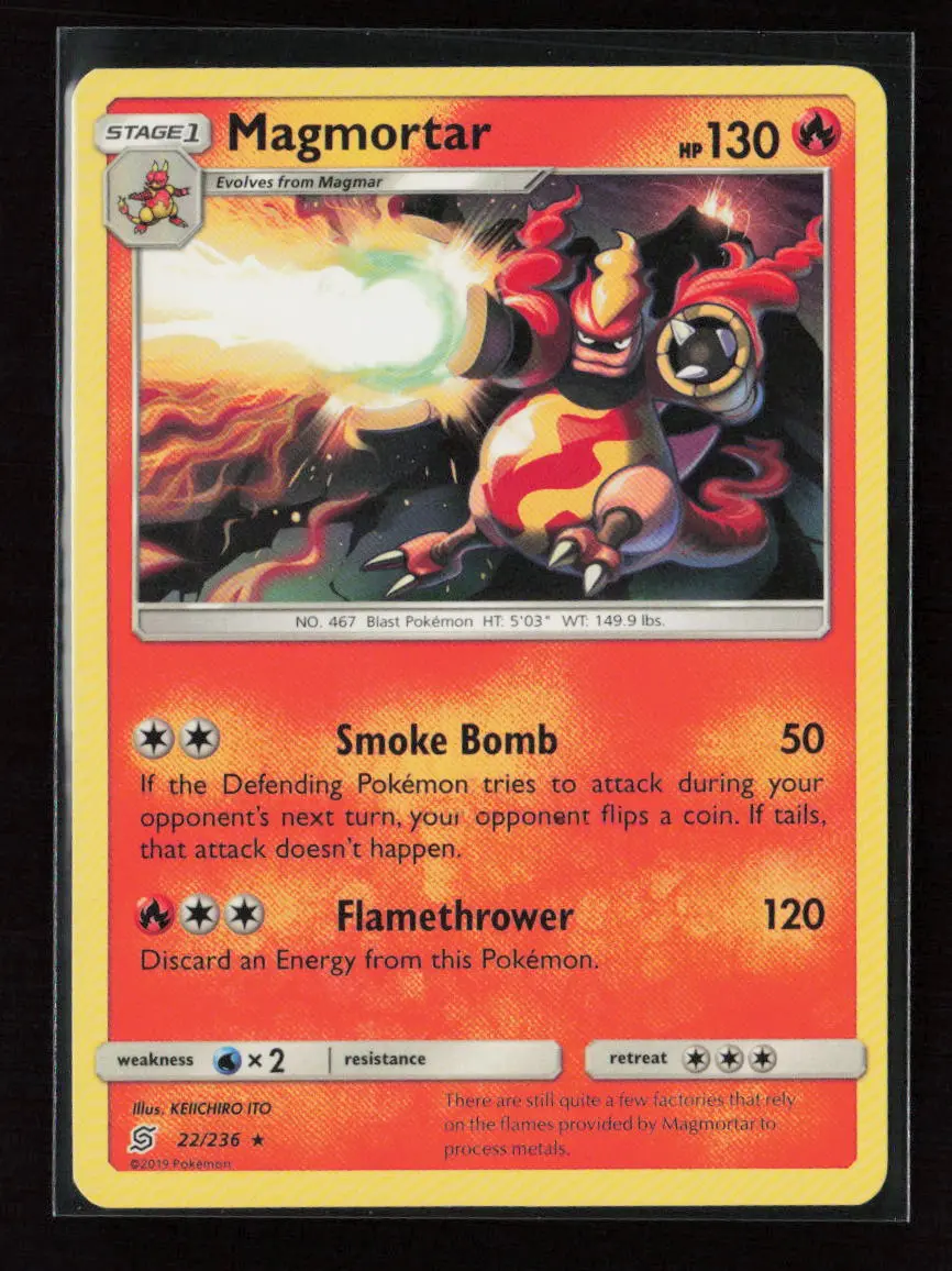 Magmortar Rare Sm - Unified Minds 22/236 Lp 1