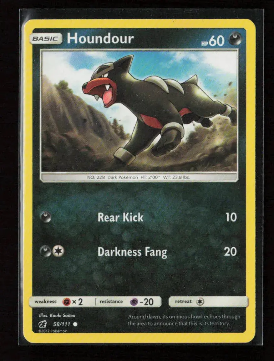 Houndour Common Sm - Crimson Invasion 58/111 Mp 1