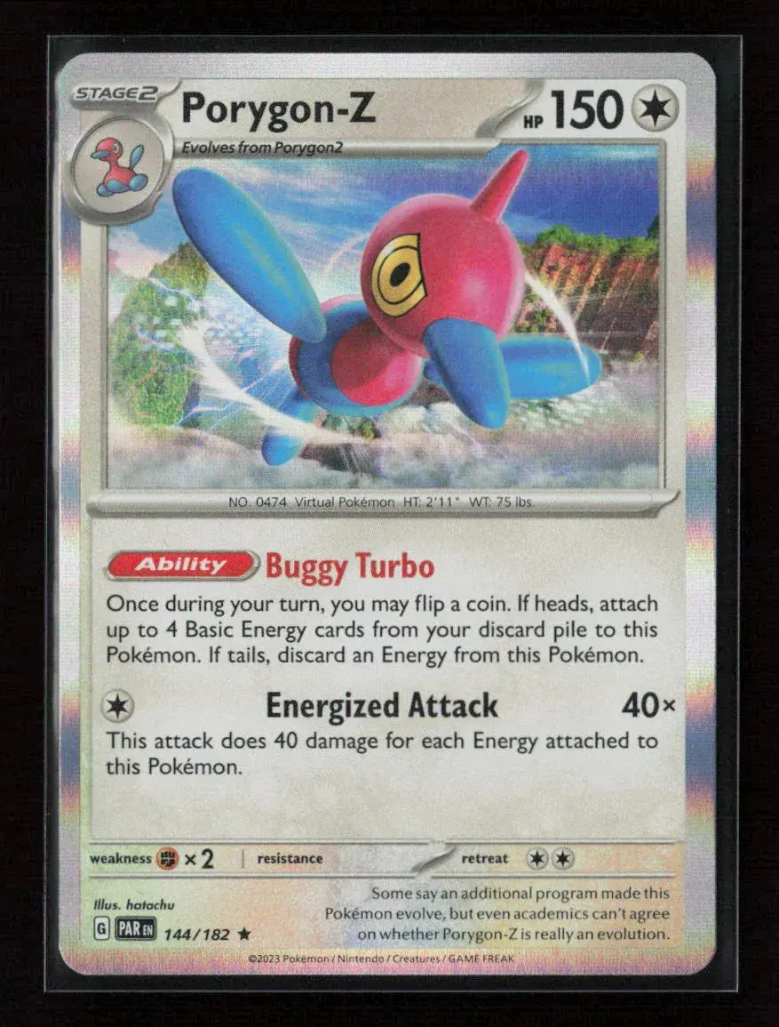 Porygon-Z Rare Sv04: Paradox Rift 144/182 Nm 1