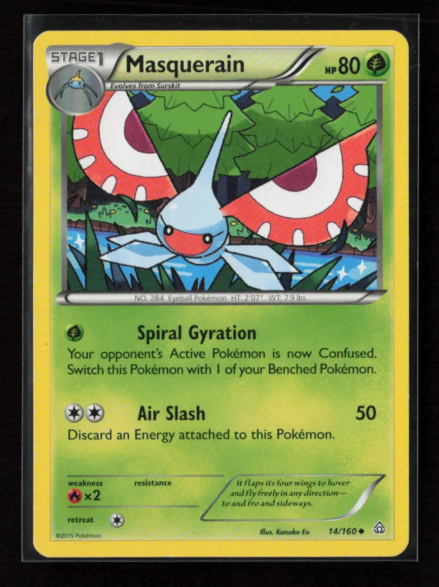 Masquerain Uncommon Xy - Primal Clash 14/160 Lp 1
