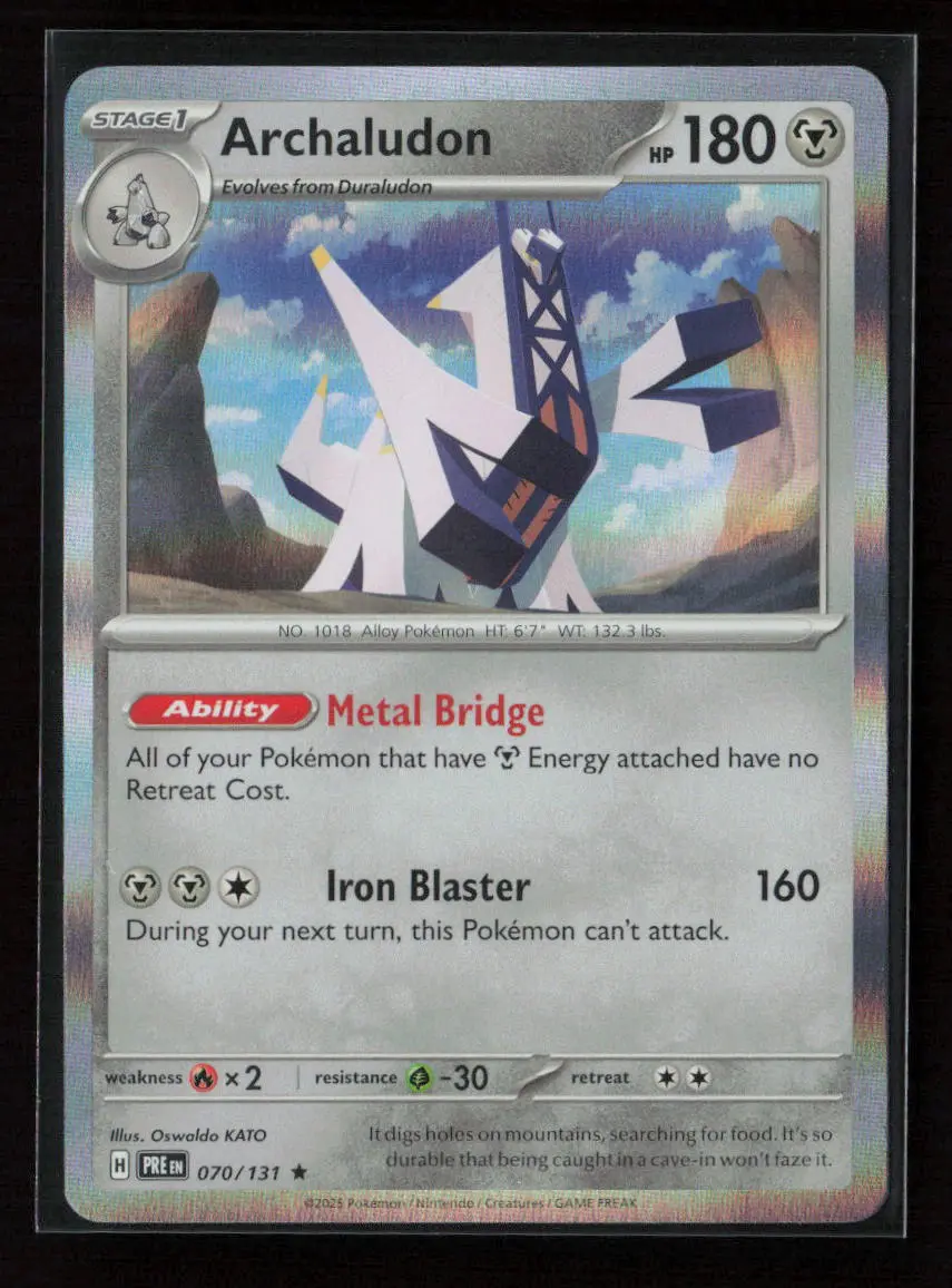 Archaludon Rare Sv: Prismatic Evolutions 070/131 Nm 1