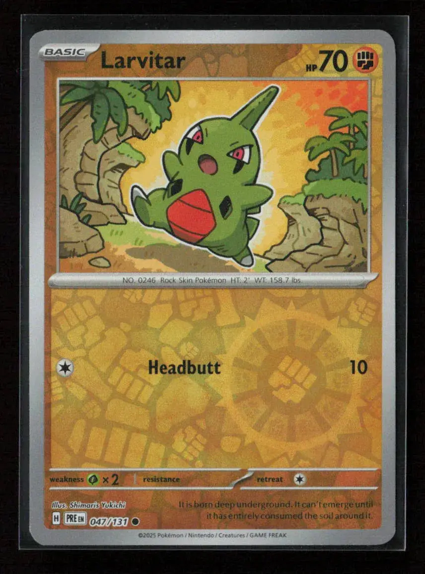 Larvitar Common Sv: Prismatic Evolutions 047/131 Nm 1