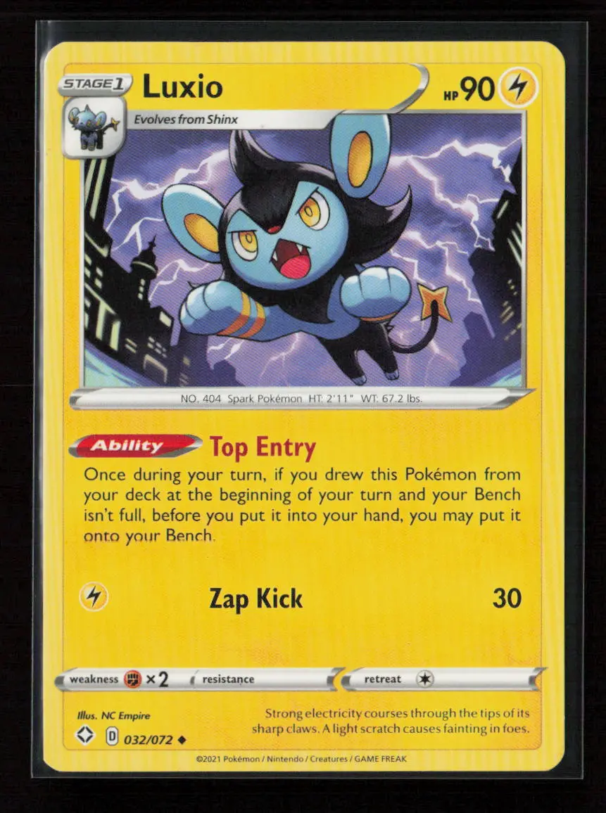 Luxio Uncommon Shining Fates 032/072 Lp 1
