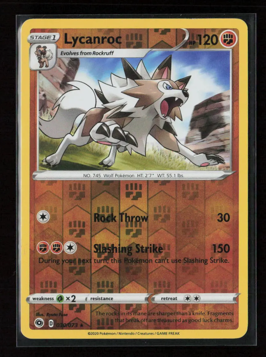 Lycanroc Holo Rare Champion's Path 30/73 Nm 1
