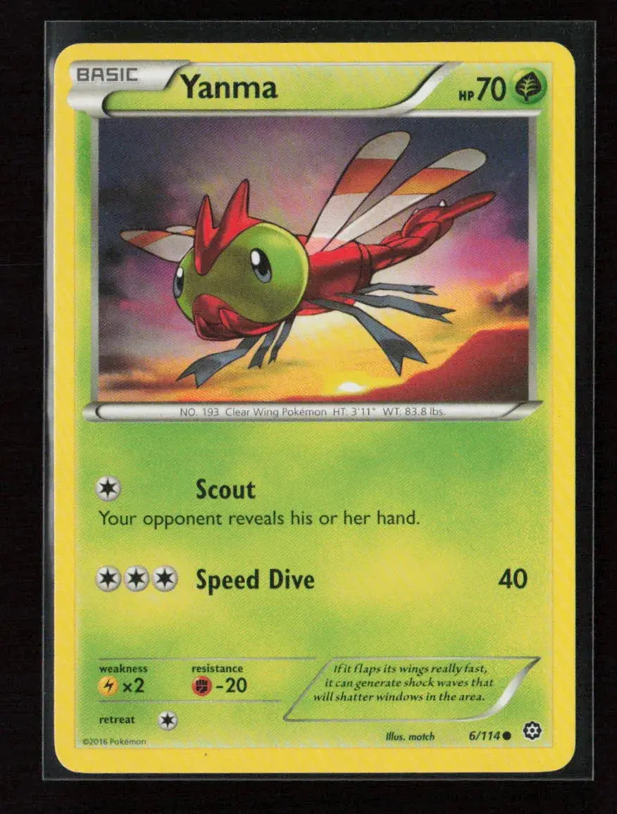 Yanma Common Xy - Steam Siege 6/114 Lp 1