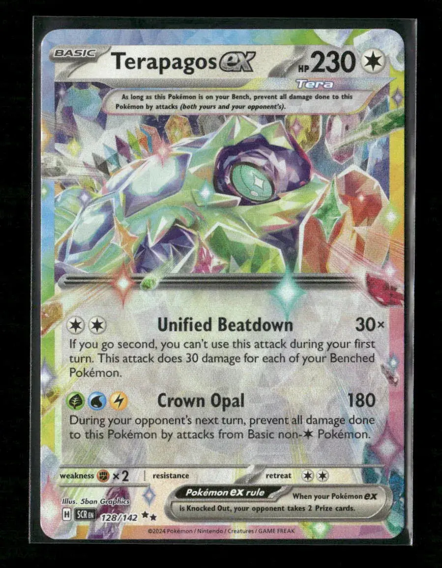 Terapagos Ex - Double Rare Sv07: Stellar Crown 128/142 Nm 1