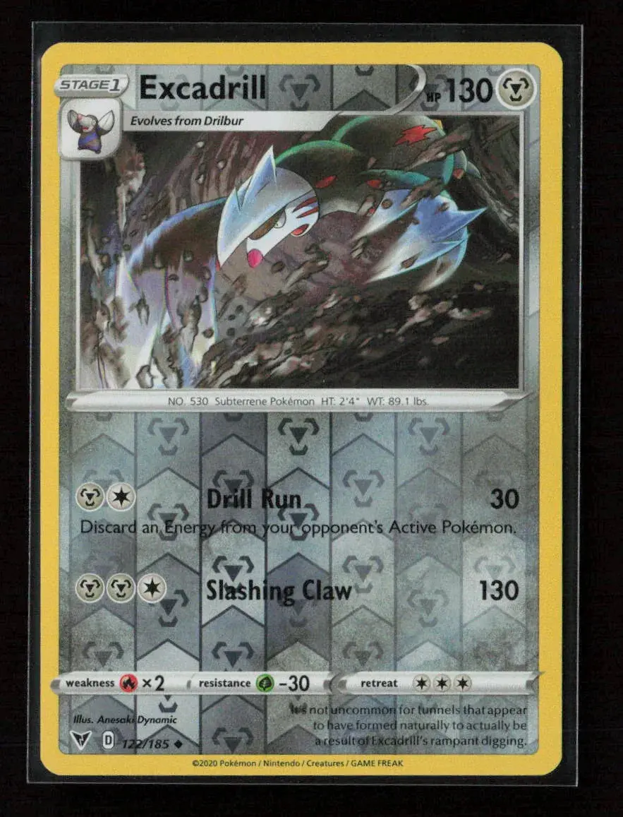 Excadrill Uncommon Swsh04: Vivid Voltage 122/185 Lp 1