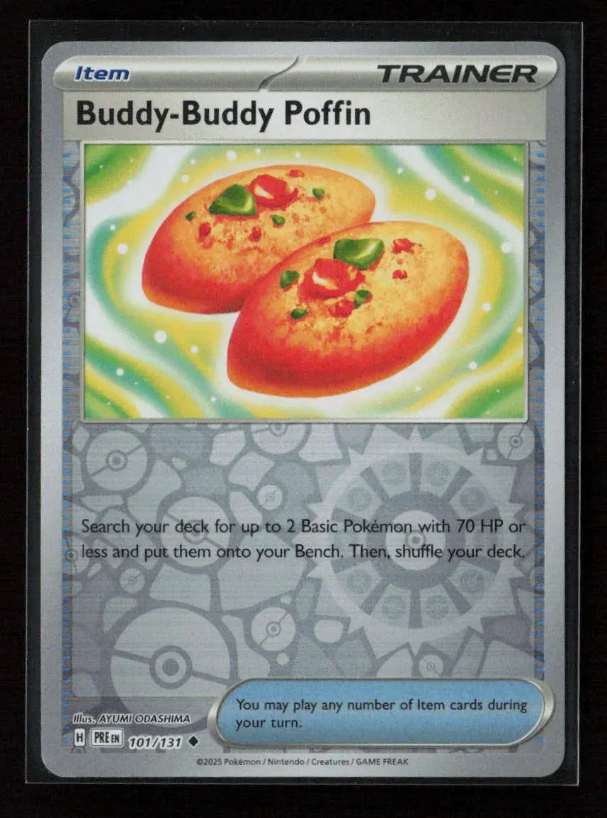 Buddy-Buddy Poffin Uncommon Sv: Prismatic Evolutions 101/131 Nm 1