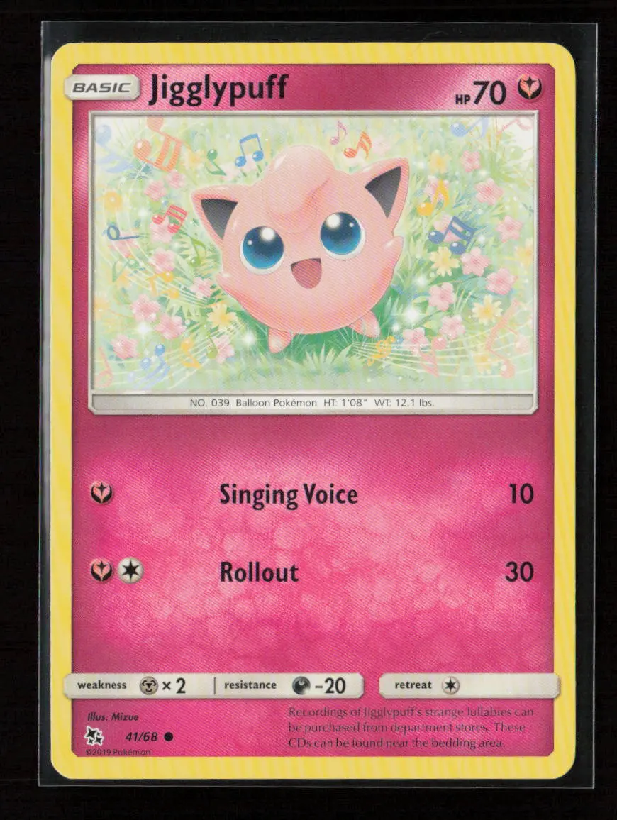 Jigglypuff Common Hidden Fates 41/68 Nm 1