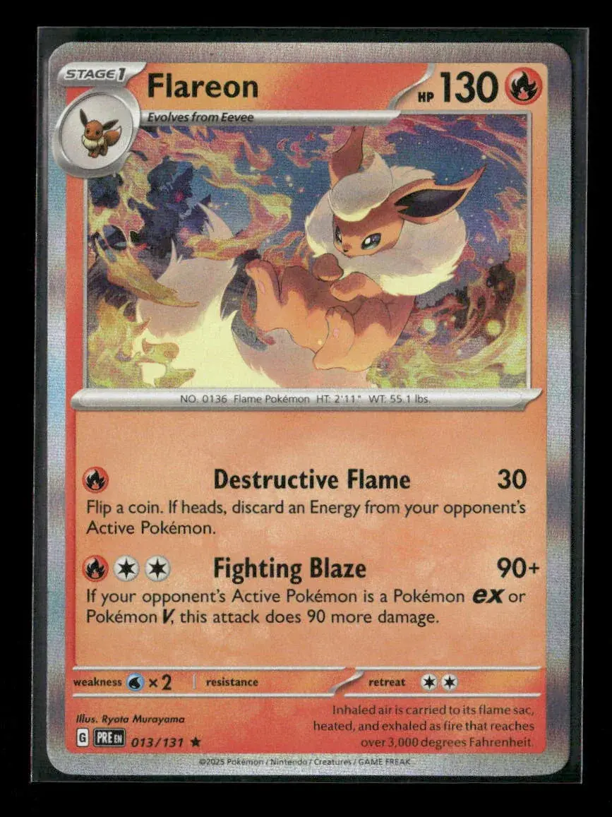 Flareon Rare Sv: Scarlet & Violet 151 136/165 Nm 1