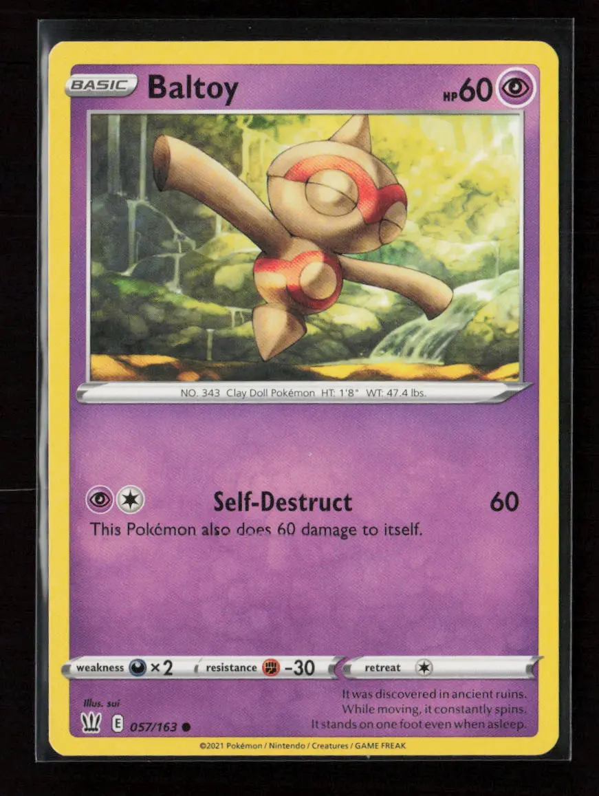 Baltoy Common Swsh05: Battle Styles 057/163 Lp 1