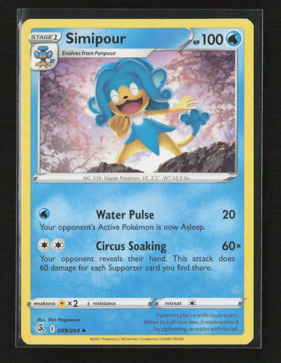 Simipour Uncommon Swsh08: Fusion Strike 069/264 Nm 1
