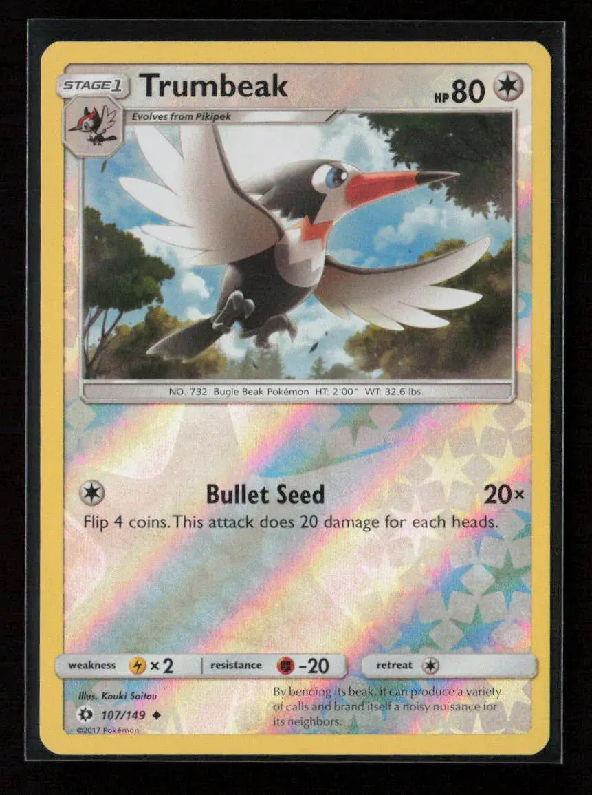 Trumbeak Uncommon Sm Base Set 107/149 Nm 1