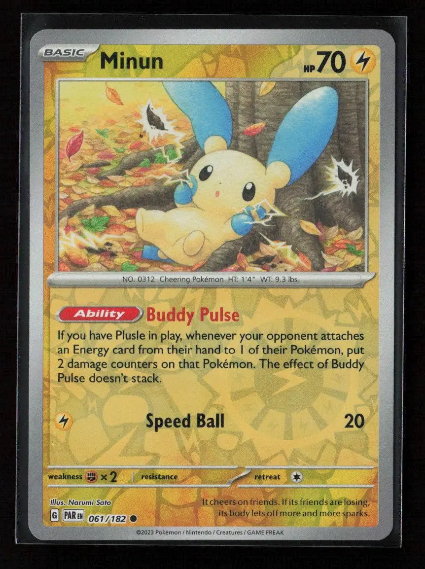 Minun - Common Sv04: Paradox Rift 061/182 Nm 1