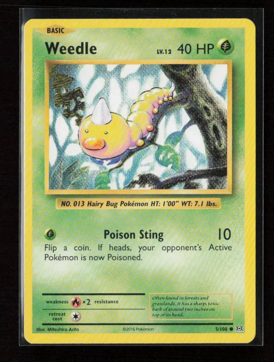 Weedle Common Xy - Evolutions 5/108 Mp 1