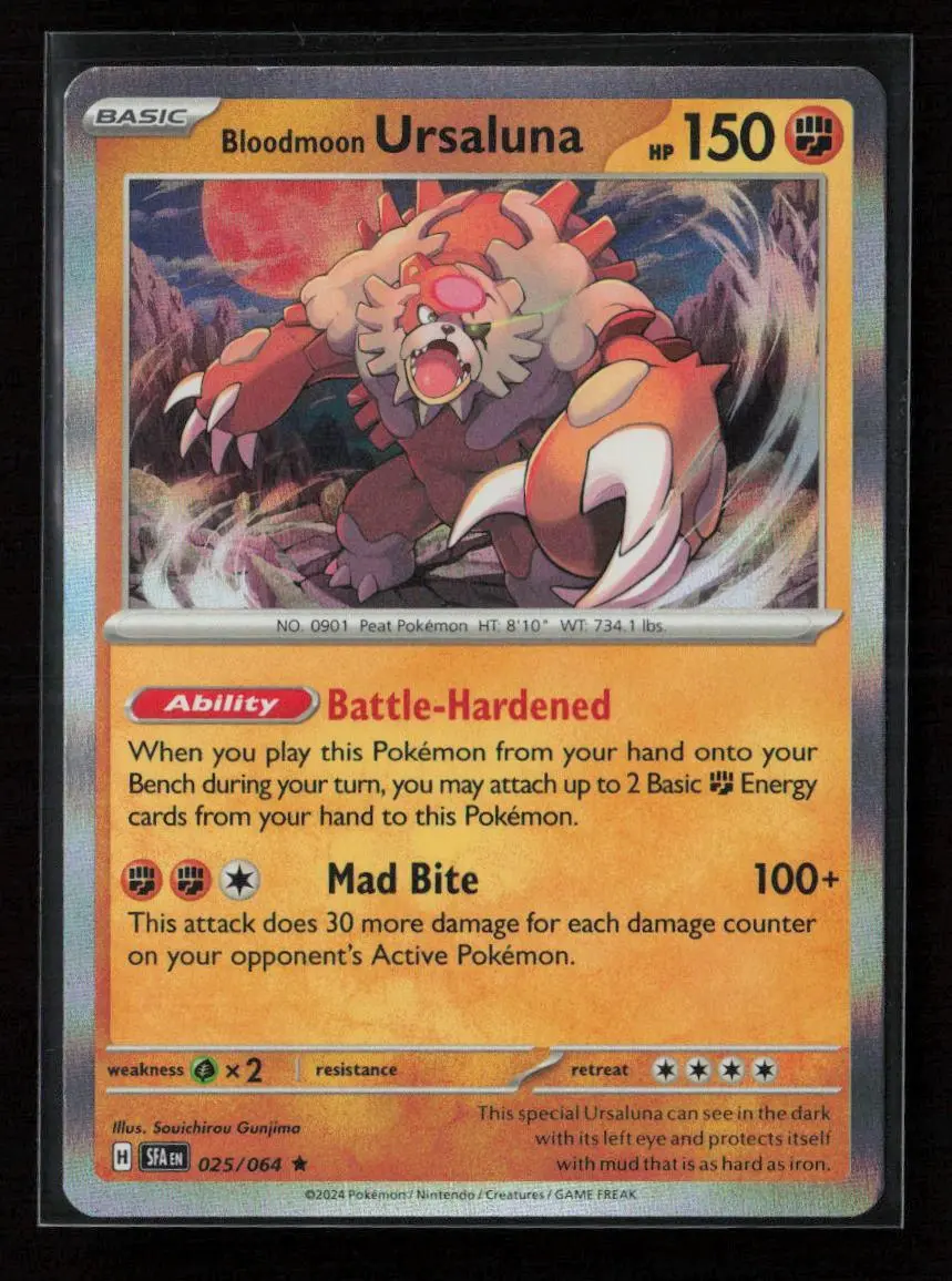 Bloodmoon Ursaluna Rare Sv: Shrouded Fable 025/064 Nm 1
