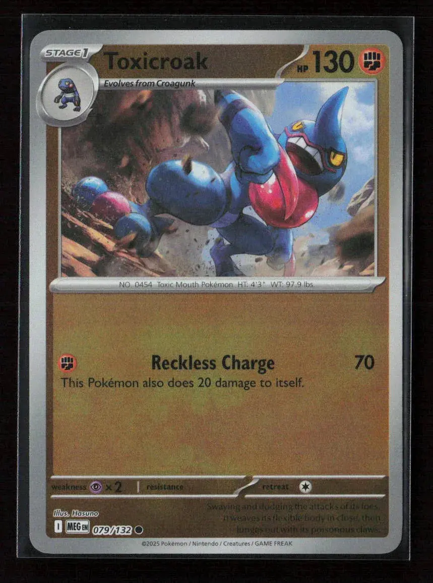 Toxicroak Common Me01: Mega Evolution 079/132 Nm 1