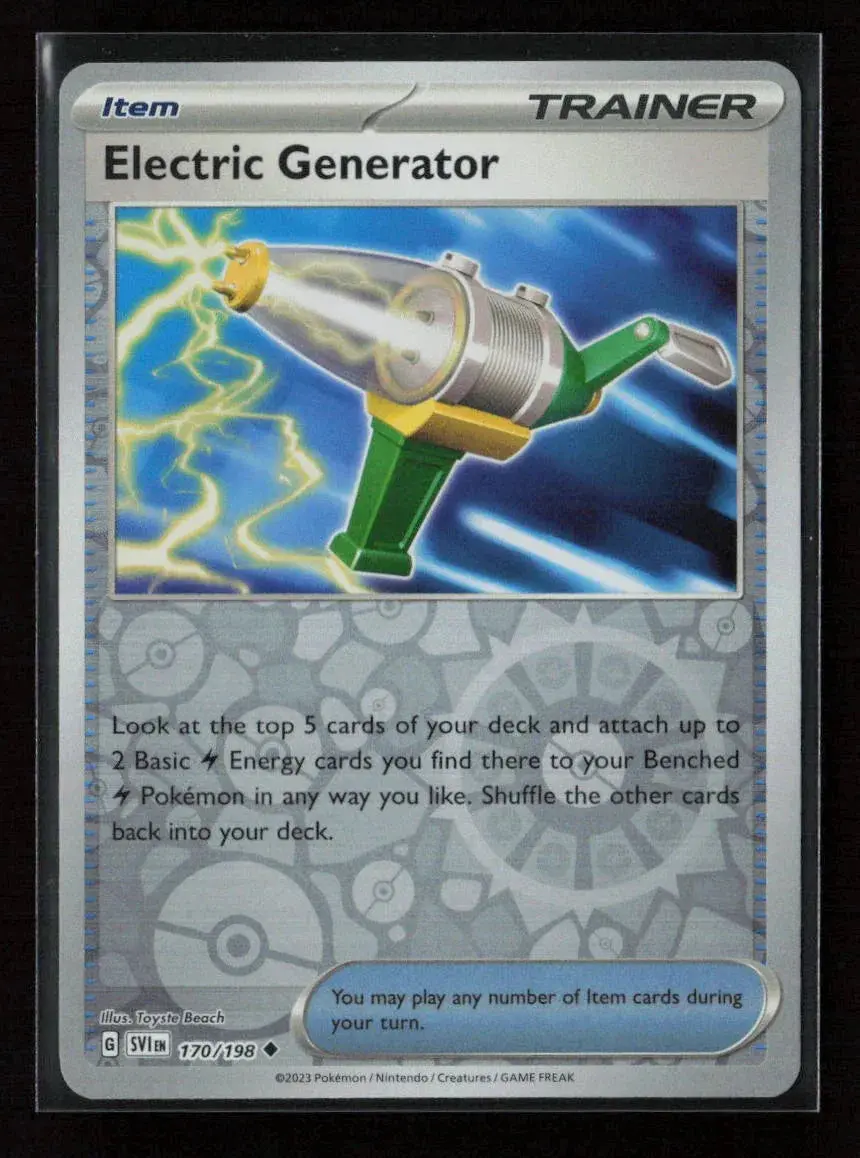 Electric Generator Uncommon Sv01: Scarlet & Violet Base Set 170/198 Nm 1